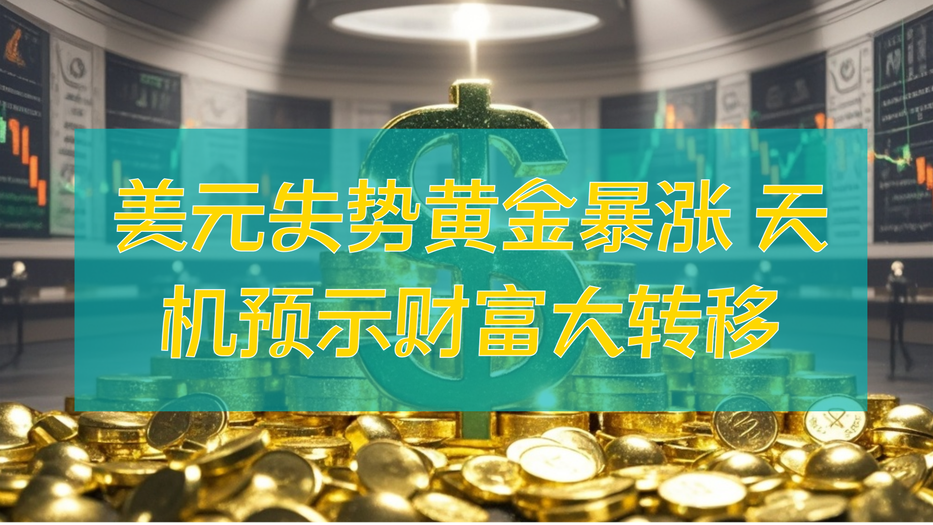 美元失势黄金暴涨 天机预示财富大转移
