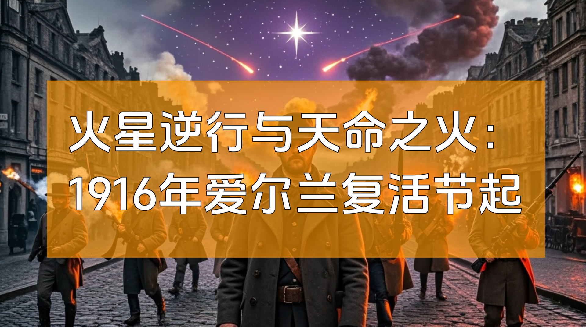 火星逆行与天命之火：1916年爱尔兰复活节起义的星象密码