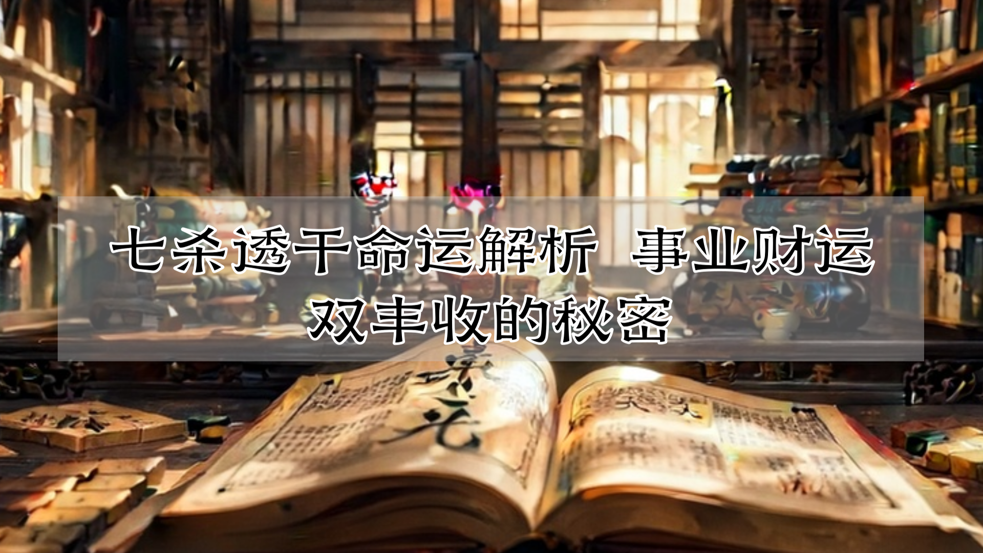 七杀透干命运解析 事业财运双丰收的秘密