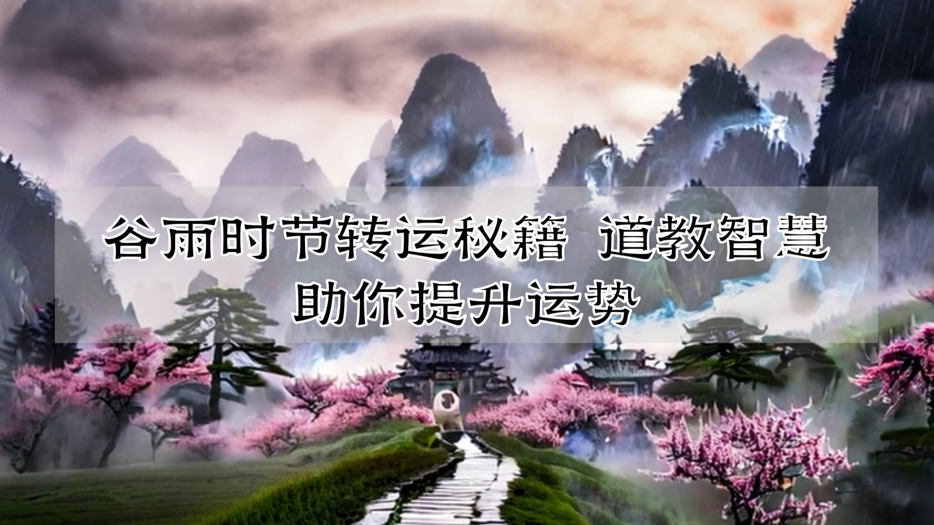 谷雨时节转运秘籍 道教智慧助你提升运势