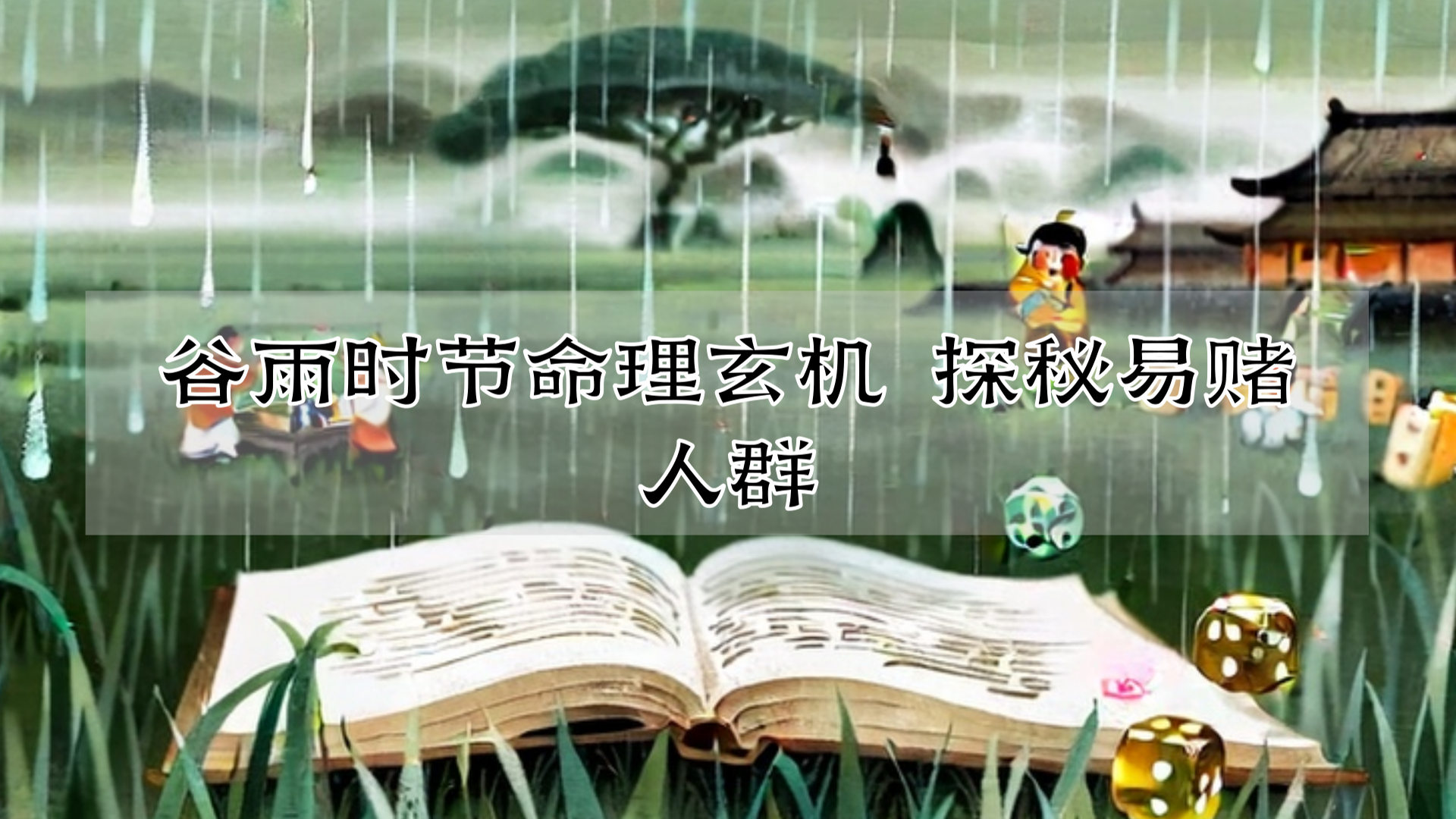 谷雨时节命理玄机 探秘易赌人群