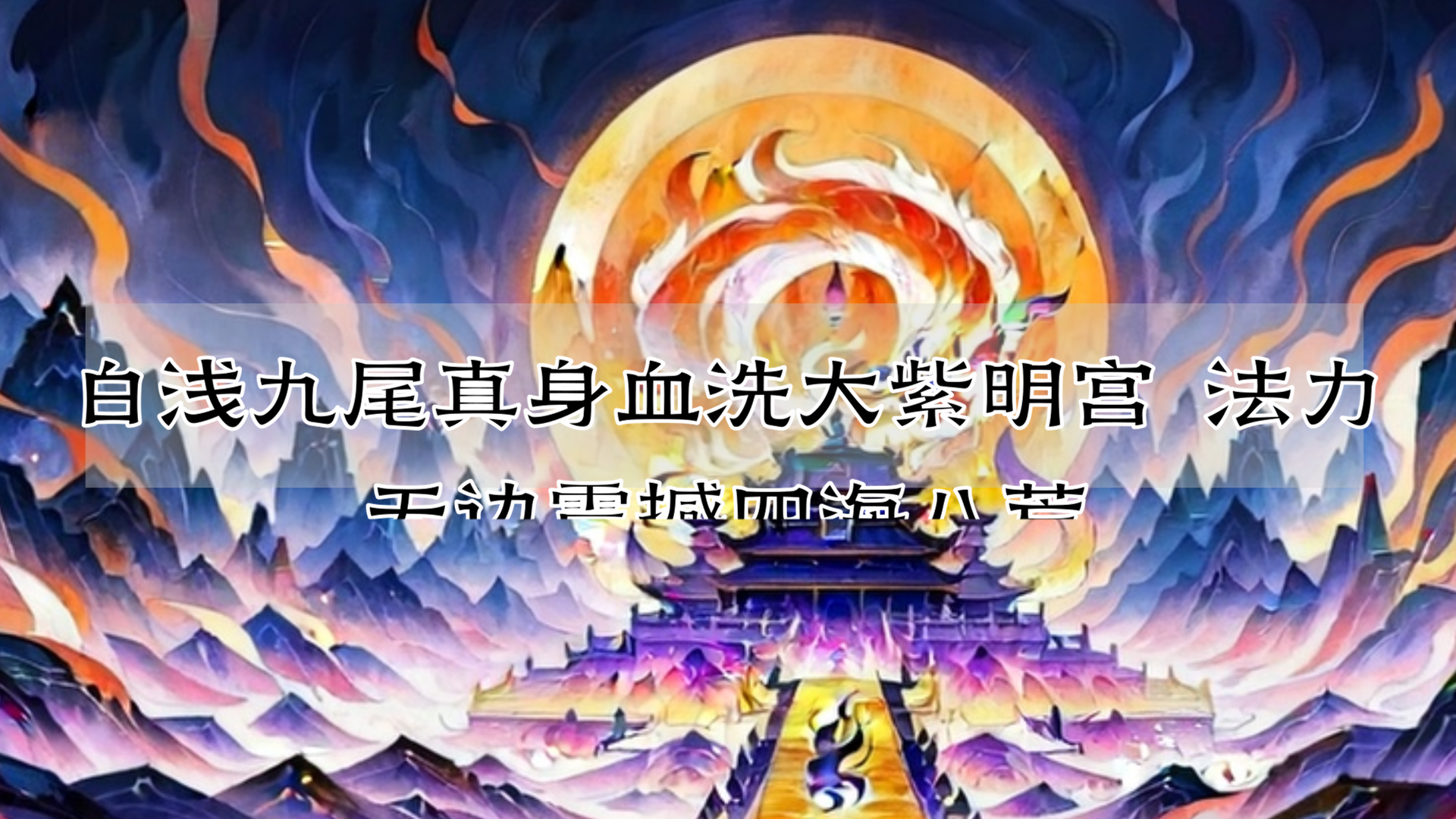 白浅九尾真身血洗大紫明宫 法力无边震撼四海八荒