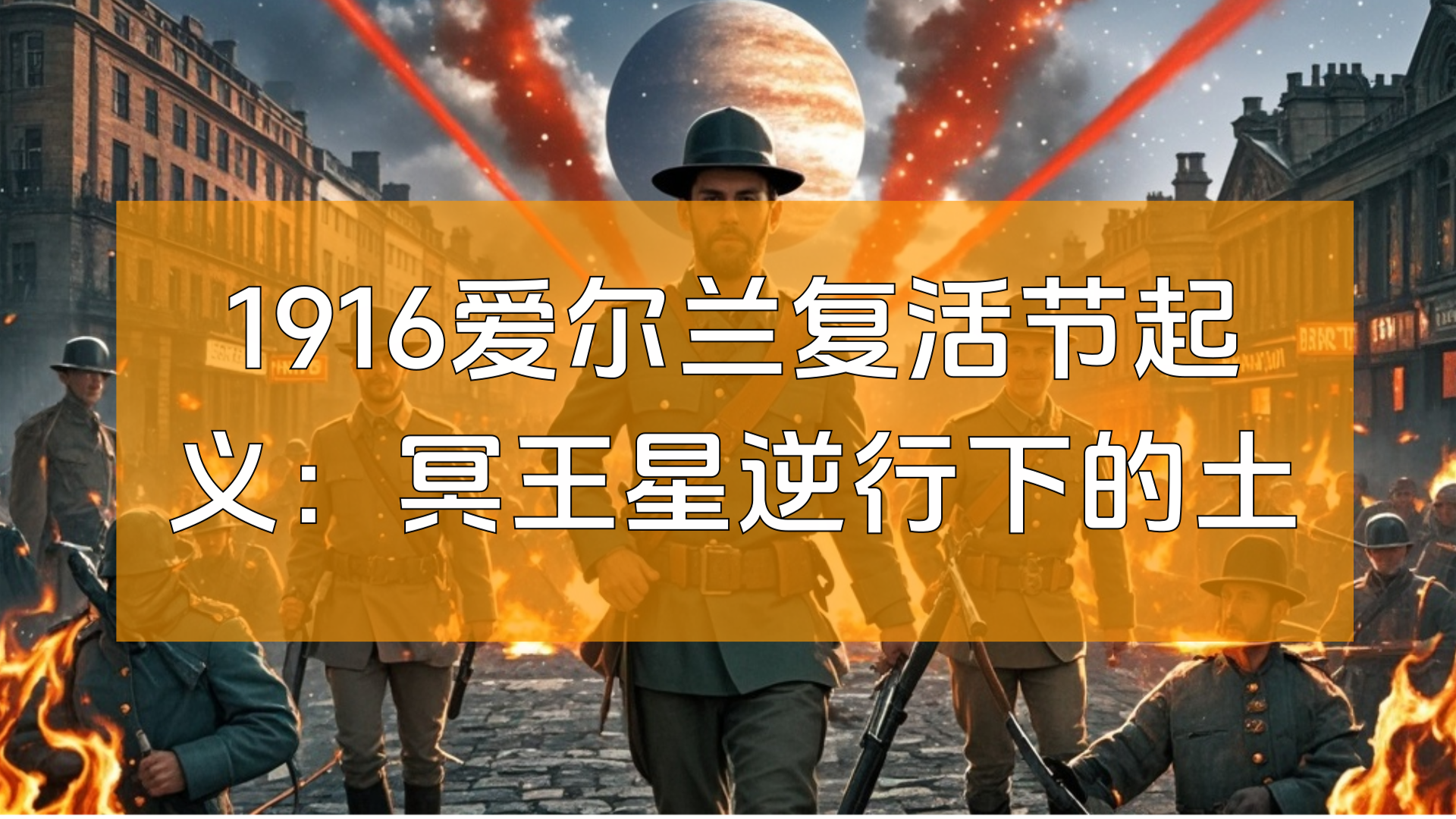 1916爱尔兰复活节起义：冥王星逆行下的土星镇压与木星曙光
