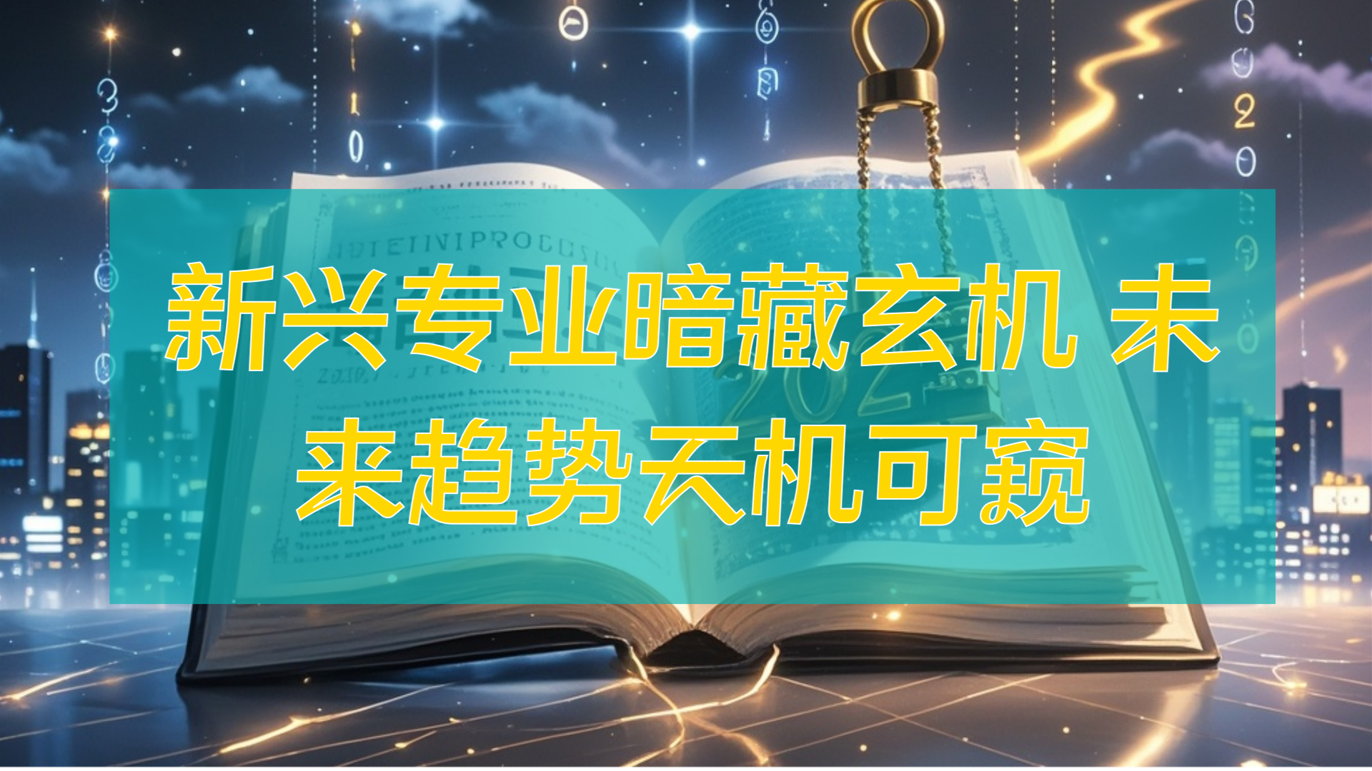新兴专业暗藏玄机 未来趋势天机可窥