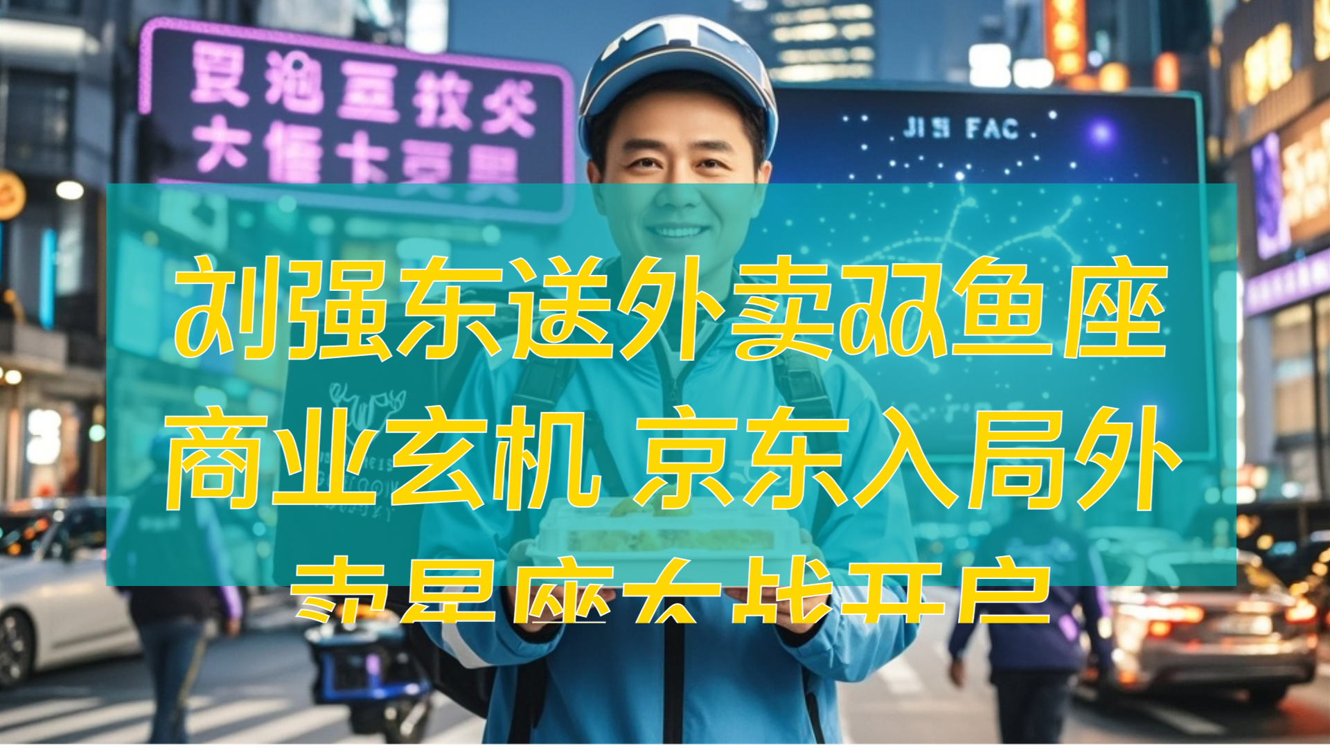 刘强东送外卖双鱼座商业玄机 京东入局外卖星座大战开启