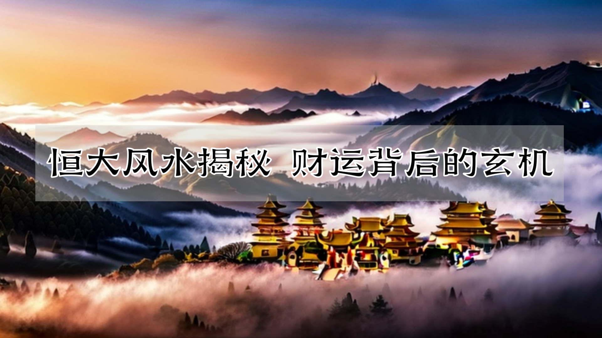 恒大风水揭秘 财运背后的玄机