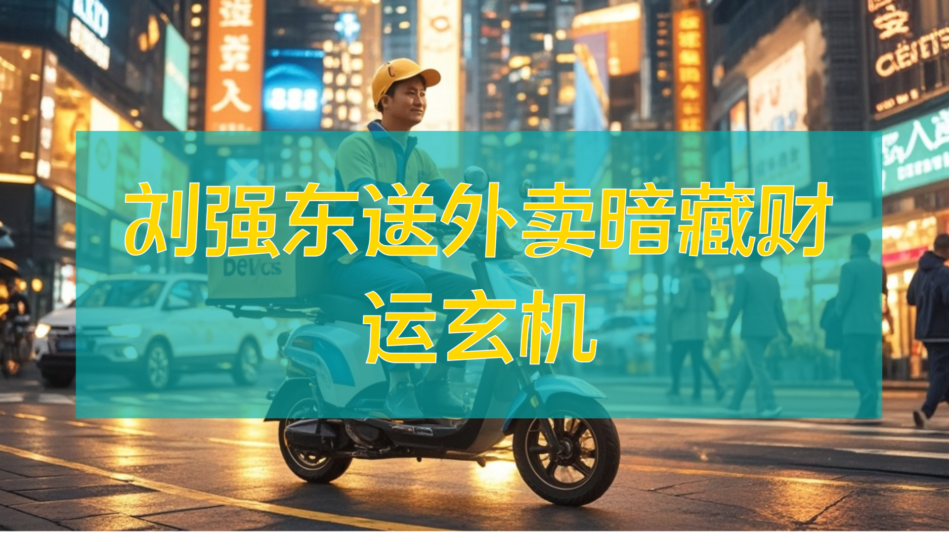 刘强东送外卖暗藏财运玄机