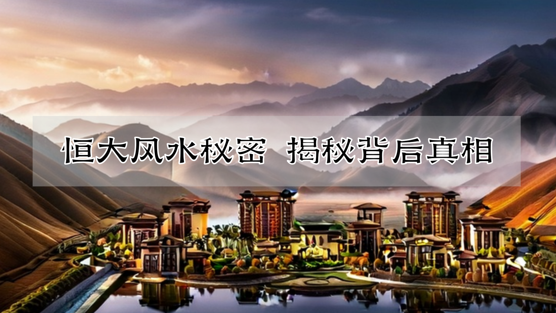 恒大风水秘密 揭秘背后真相