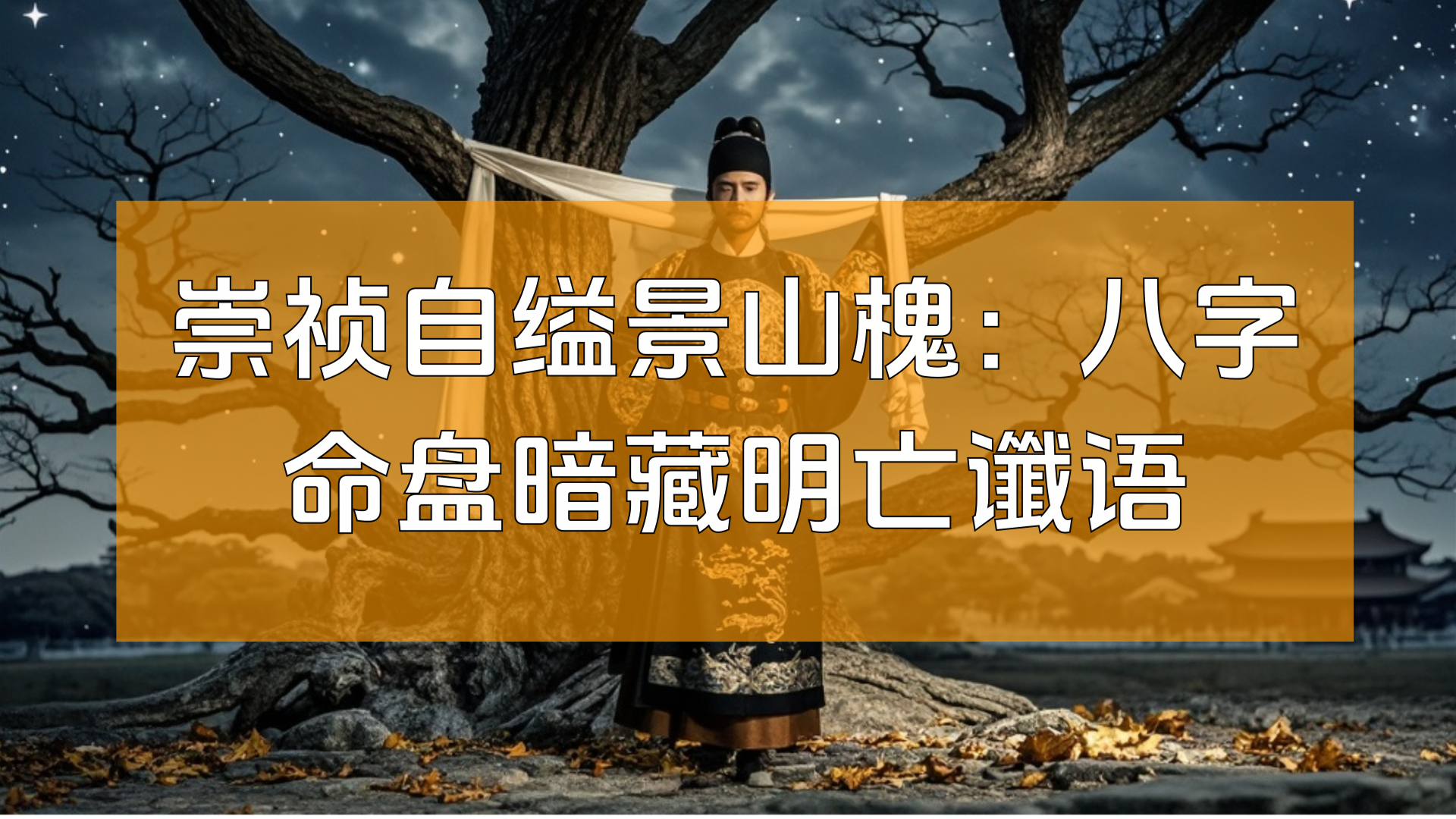崇祯自缢景山槐：八字命盘暗藏明亡谶语