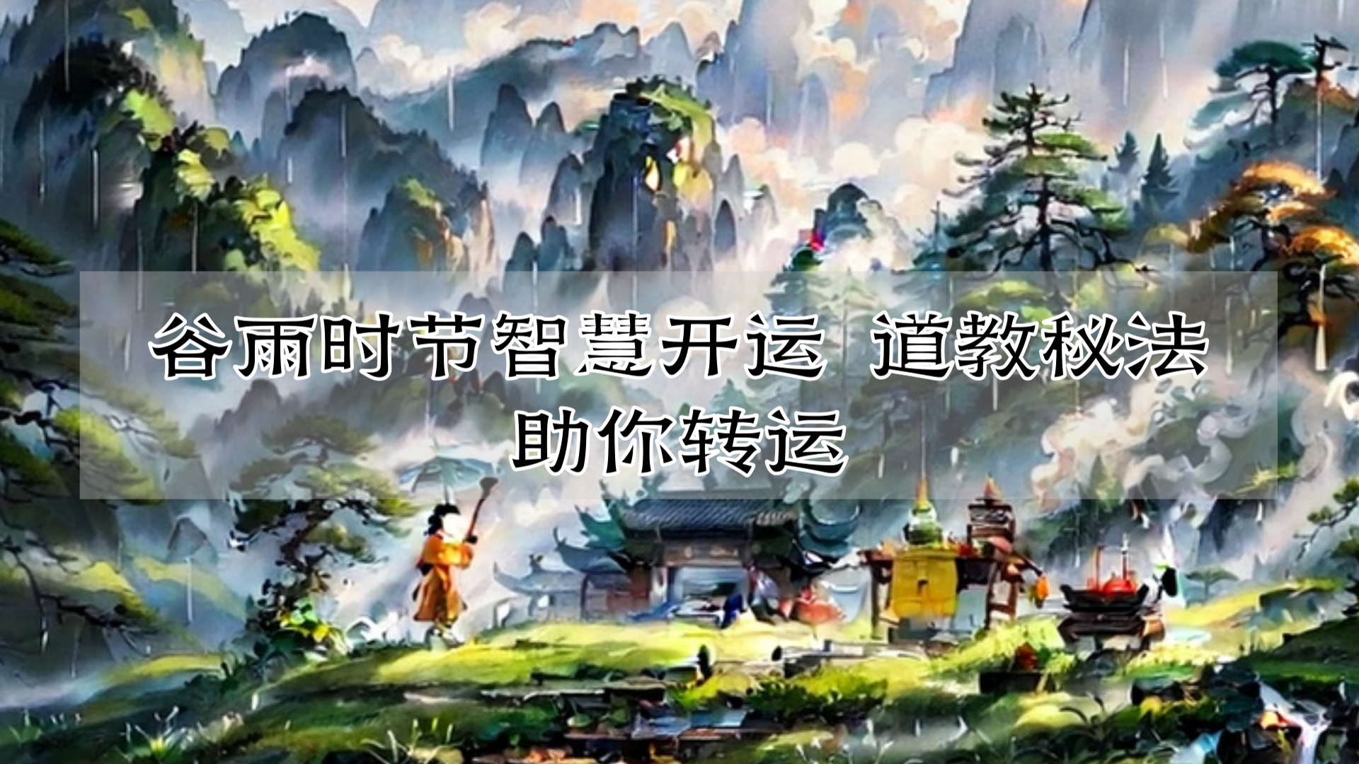 谷雨时节智慧开运 道教秘法助你转运