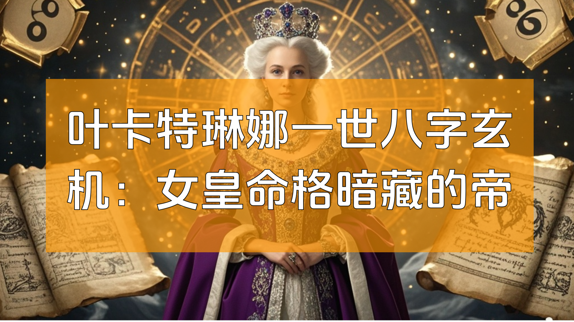 叶卡特琳娜一世八字玄机：女皇命格暗藏的帝国气运