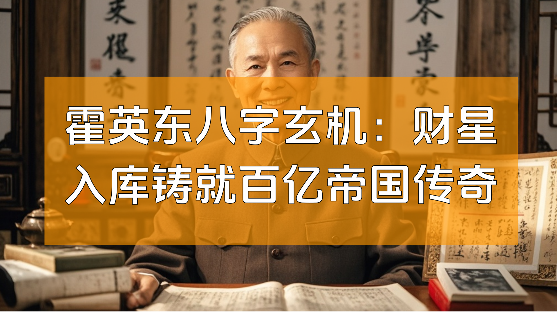 霍英东八字玄机：财星入库铸就百亿帝国传奇