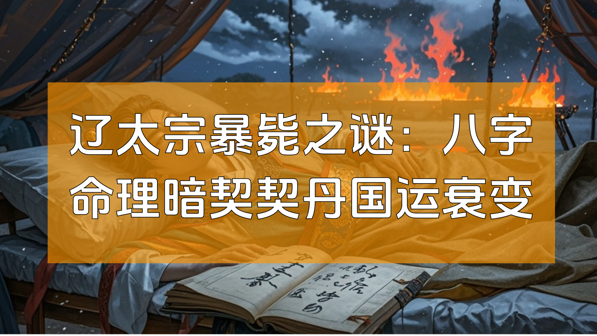 辽太宗暴毙之谜：八字命理暗契契丹国运衰变