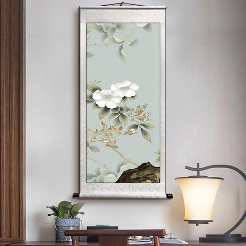 玄关悬挂茂盛的植物花卉画好吗?