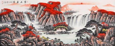 山水画中的风水密码：一幅画如何改变你的运势轨迹