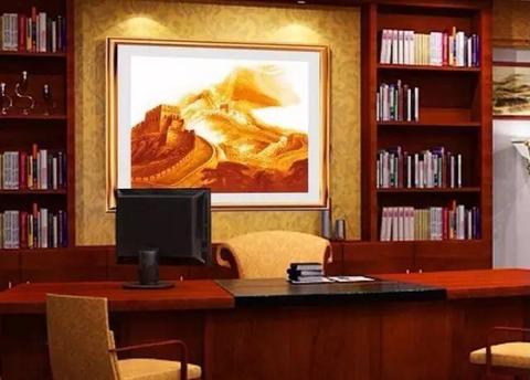 书房应如何选择作为靠山的山景图？