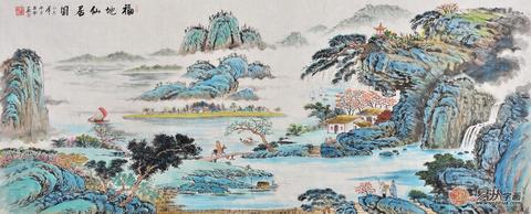 🔥五行属木必看!蓝色调风水画竟然暗藏这样的玄机!