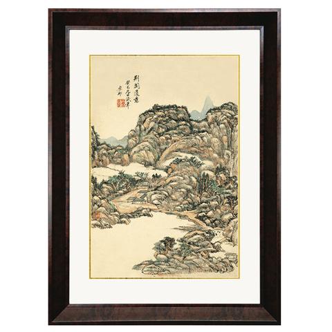 浅棕色画框的风水玄机:揭秘五行属土的富贵密码