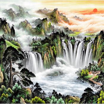 大户型招财画,选单幅还是组合画?风水大师揭秘财富布局玄机!