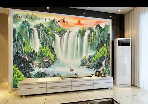 电视背景墙风水画搭配秘籍：招财纳福不冲突的绝妙布局