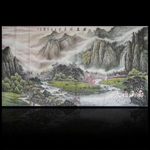 水势缓和的风水画：暗藏玄机的财富密码，读懂这些让你财运亨通！