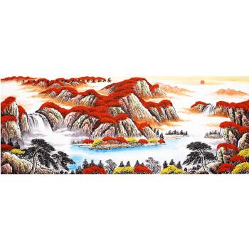 火生土旺运来!五行属土者必挂红色调风水画的奥秘