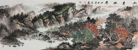 书房悬挂山水画对事业运有帮助吗?