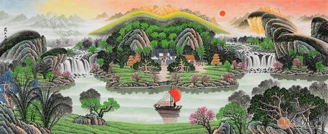 悬挂聚宝盆主题的画有效果吗？