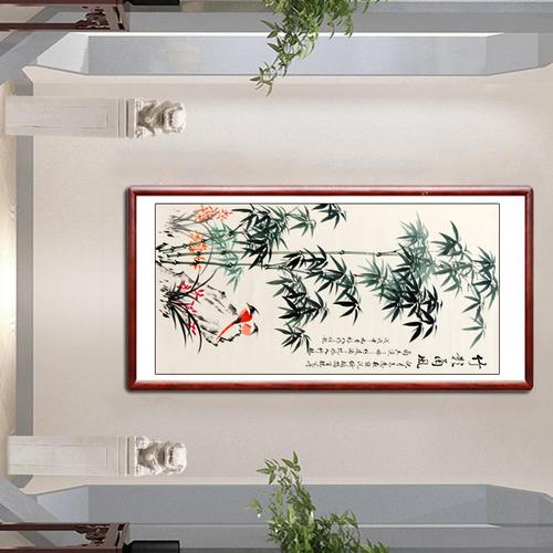 竹报平安，节节高升——办公室里的风水竹画玄机