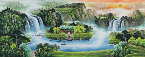 五行属水挂红色调风水画？揭秘水火相克的惊人真相！