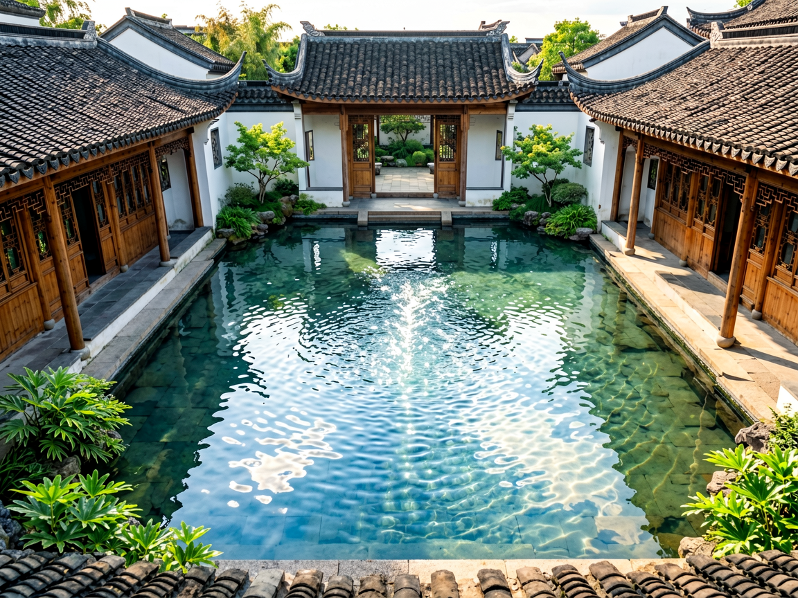 为什么老话讲究“水聚天心”？庭院布局背后的微气候与心理归属