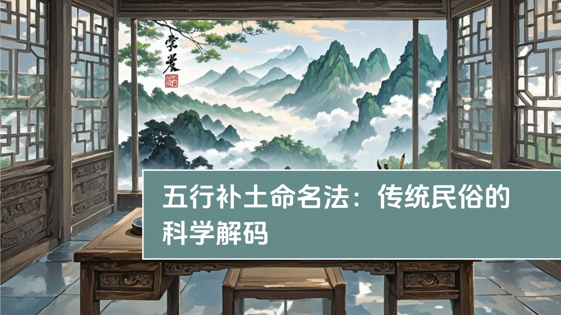 五行补土命名法:传统民俗的科学解码